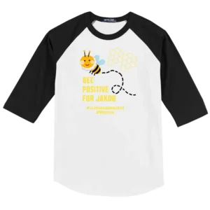 Bee Positive Baseball Tee