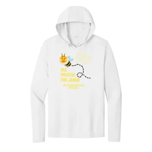 Bee Positive UV Performance Long Sleeve Hooded Tee