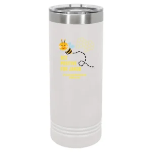 Bee Positive Skinny Tumbler